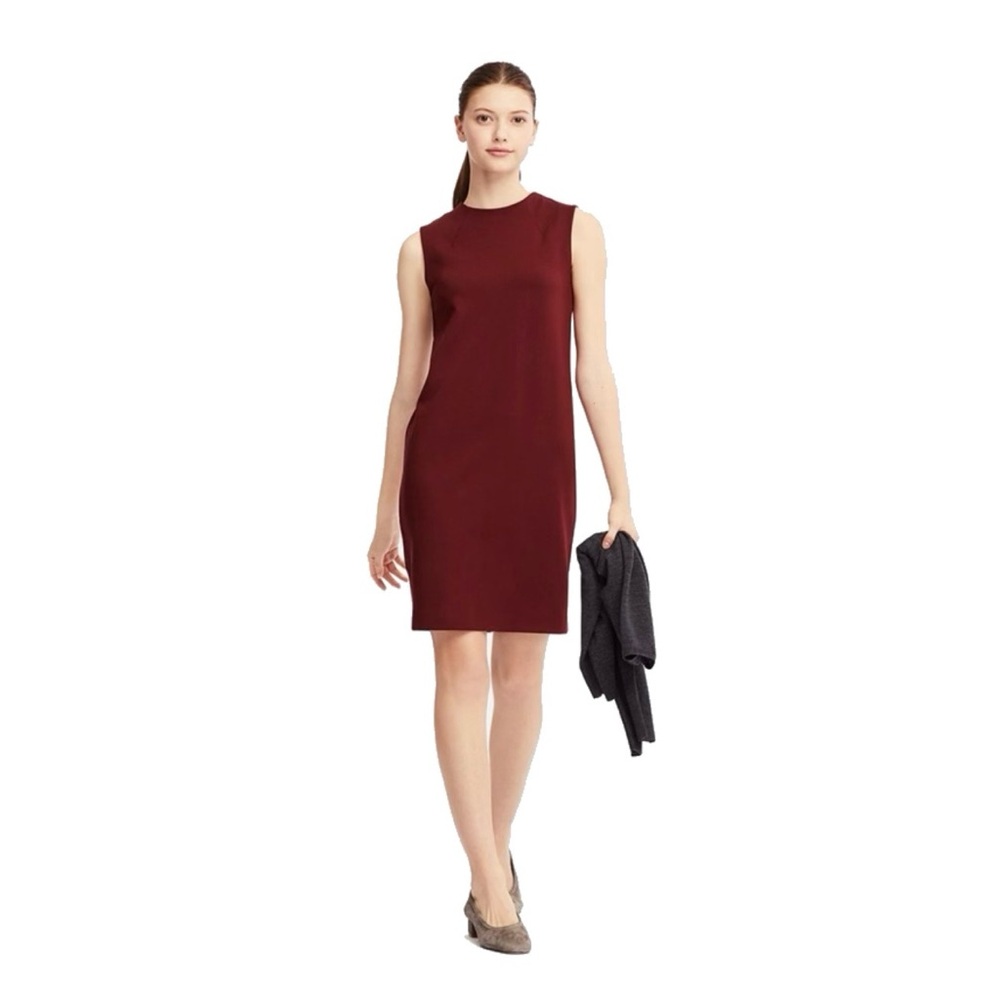 Uniqlo Red Ponte Shift Dress Great
